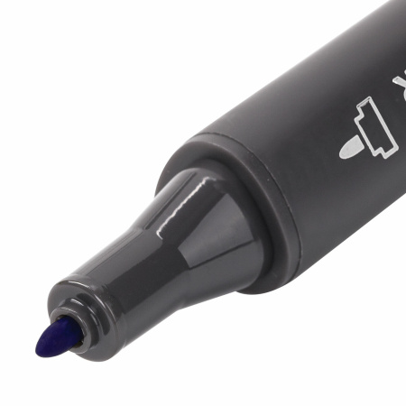 Маркер для скетчинга двусторонний 1 мм - 6 мм BRAUBERG ART CLASSIC, УЛЬТРАМАРИН (B118), 151778 - Скетчмаркеры поштучно