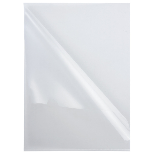 Папка-уголок BRAUBERG, прозрачная, 0,10 мм, 223966 - Папки-уголки пластиковые