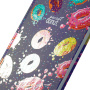 Блокнот А5 (134х206 мм), 80 л., твёрдый, клетка, выборочный лак, BRAUBERG KIDS, "Donuts", 114425 - Блокноты детские