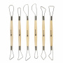 Стеки-петли для моделирования из дерева и металла, НАБОР 6 шт., BRAUBERG ART, 271168 - Инструменты для художественно-живописных работ