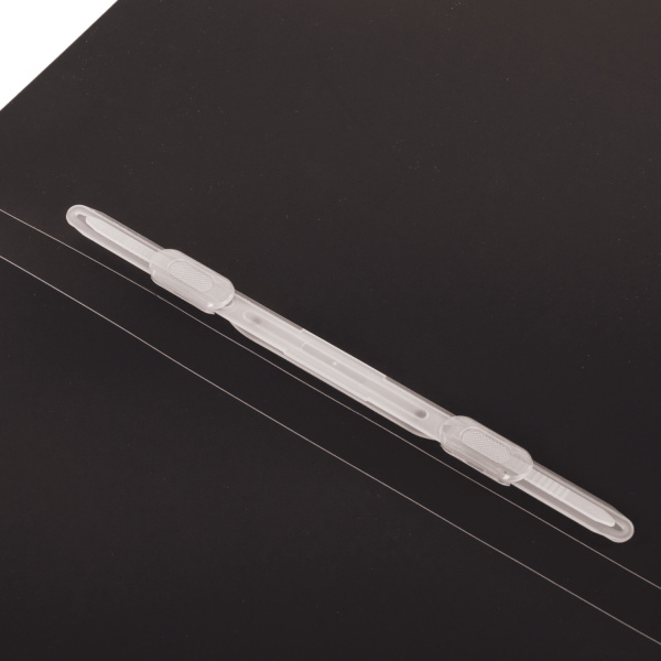 Папка с пластиковым скоросшивателем BRAUBERG "Office", черная, до 100 листов, 0,5 мм, 222645 - Папки с пружинным и пластиковым скоросшивателем