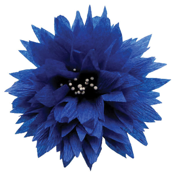 Бумага гофрированная/креповая, 110 г/м2, 50х250 см, синяя, ОСТРОВ СОКРОВИЩ, 129152 - Цветная бумага