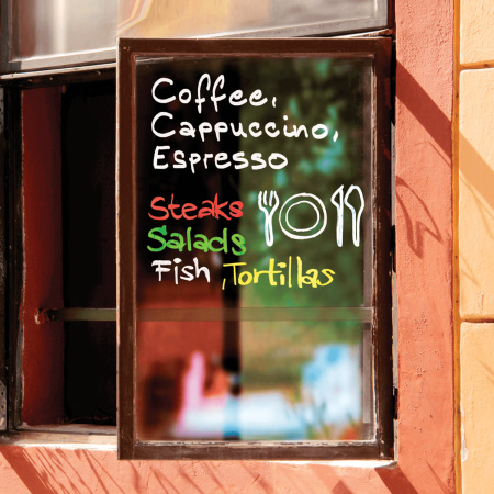 Маркеры меловые EDDING 4095 НАБОР 5 шт., 2-3 мм, БЕЛЫЕ, влагостираемые, для гладких поверхностей, E-4095/5S/49 - Маркеры меловые