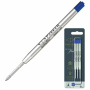 Стержень шариковый PARKER "Quinkflow", КОМПЛЕКТ 3 шт., металлический, 98 мм, узел 1 мм, блистер, синий, 2119152 - Стержни для ручек шариковых
