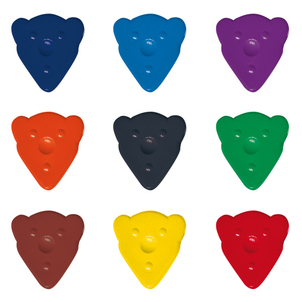 Восковые мелки фигурные JOVI (Испания), 10 цветов, для малышей, картонная коробка, 941 - Мелки