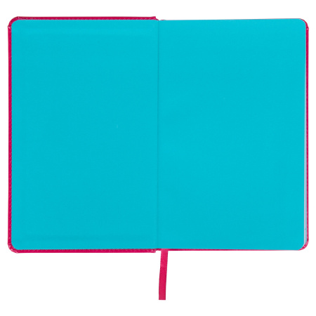 Ежедневник датированный 2023 А5 138x213 мм BRAUBERG "Rainbow", под кожу, розовый, 114050 - Ежедневники с покрытием "под кожу и ткань"