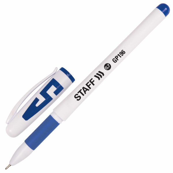 Ручки гелевые с грипом STAFF "Manager" GP-198, НАБОР 10 ЦВЕТОВ, корпус белый, узел 0,5 мм, линия письма 0,35 мм, 142808 - Наборы гелевых ручек