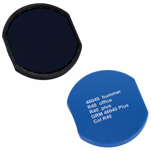 Подушка сменная ДИАМЕТР 40 мм, синяя, для GRM R40Plus, 46040, Hummer, Colop Printer R40, 171000011 - Подушки штемпельные сменные