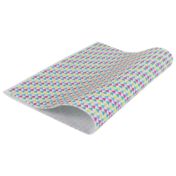 Цветной фетр для творчества, А4, ОСТРОВ СОКРОВИЩ, с рисунком, 5 листов, 5 цветов, толщина 2 мм, "Геометрия", 660652 - Фетр