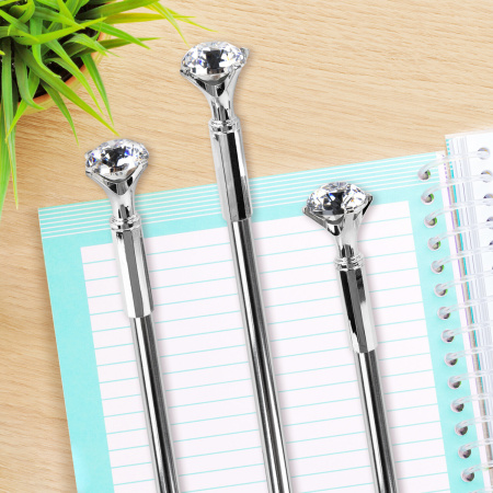 Ручка фигурная шариковая ЮНЛАНДИЯ "Кристалл", корпус ассорти, СИНЯЯ, пишущий узел 0,7 мм, 143788 - Ручки фигурные