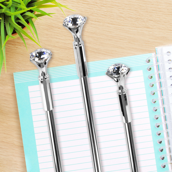 Ручка фигурная шариковая ЮНЛАНДИЯ "Кристалл", корпус ассорти, СИНЯЯ, пишущий узел 0,7 мм, 143788 - Ручки фигурные