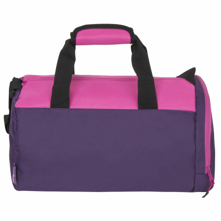 Сумка спортивная ЮНЛАНДИЯ с отделением для обуви, 40х22х20 см, фиолетовый/розовый, 270094 - Сумки для внешкольных занятий