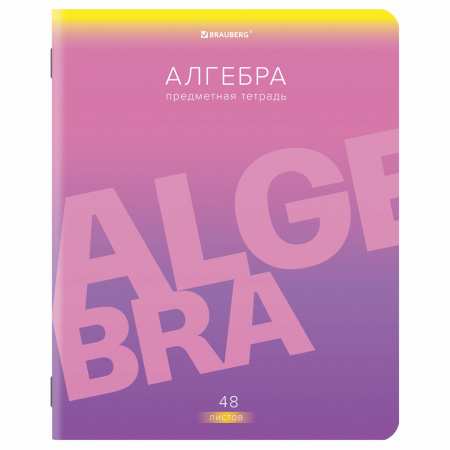 Тетради предметные, КОМПЛЕКТ 10 ПРЕДМЕТОВ, "GRADIENT", 48 л., матовая ламинация, лак, BRAUBERG, 404327 - Тетради предметные
