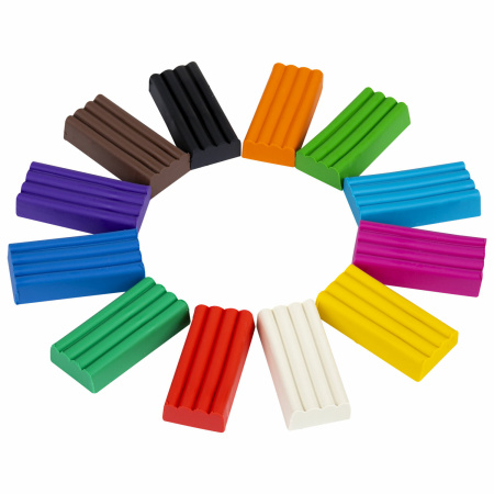 Пластилин классический ПИФАГОР "Веселая такса", 12 цветов, 180 г, СО СТЕКОМ, 106675 - Пластилин