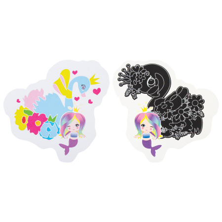 Набор для творчества 2 в 1 "Гравюра-аппликация", "В сказке", 3 основы, ЮНЛАНДИЯ, 662398 - Создание аппликаций