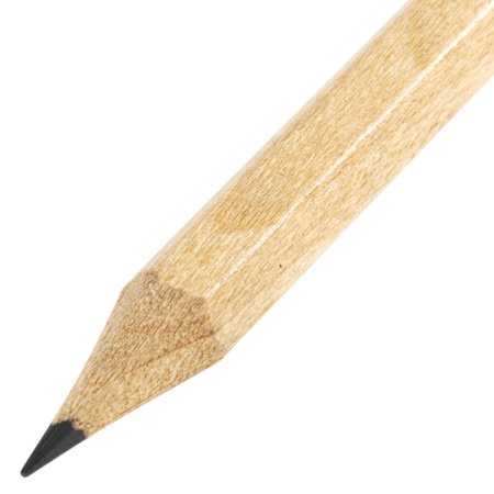 Карандаш чернографитный BRAUBERG "ORIGINAL", 1 шт., HB, с ластиком, некрашеный корпус, 181713 - Карандаши чернографитные