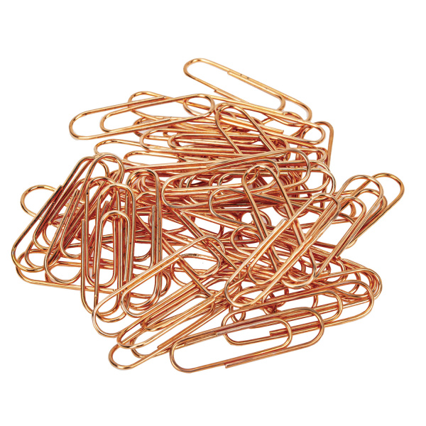 Скрепки BRAUBERG, 28 мм, омедненные, 100 шт., в картонной коробке, 270448 - Скрепки канцелярские