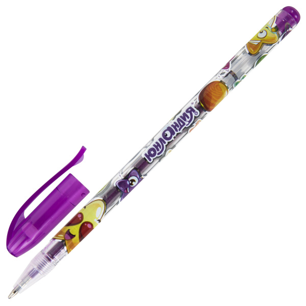 Ручки гелевые ЮНЛАНДИЯ, НАБОР 12 ЦВЕТОВ, БЛЕСТКИ, корпус с печатью, узел 0,7 мм, линия письма 0,5 мм, 142805 - Наборы гелевых ручек