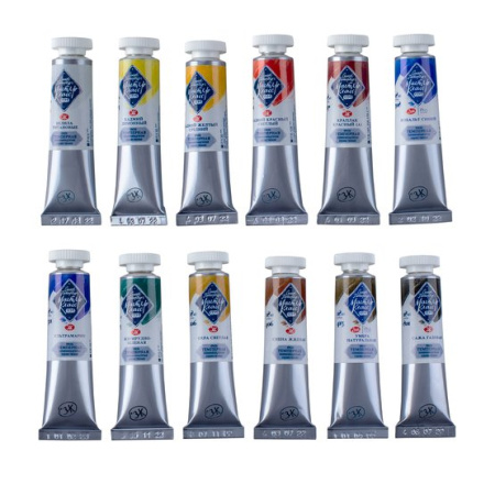 Набор темперных художественных красок "Мастер-Класс" картонная коробка, 12 цв. в тубах по 18мл - Темперные краски художественные в наборах