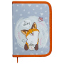 Пенал ПИФАГОР, 1 отделения, 2 откидные планки, полиэстер, 20х14 см, "Cute fox", 271018 - Пеналы каркасные