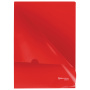 Папка-уголок жесткая, непрозрачная BRAUBERG, красная, 0,15 мм, 224879 - Папки-уголки пластиковые