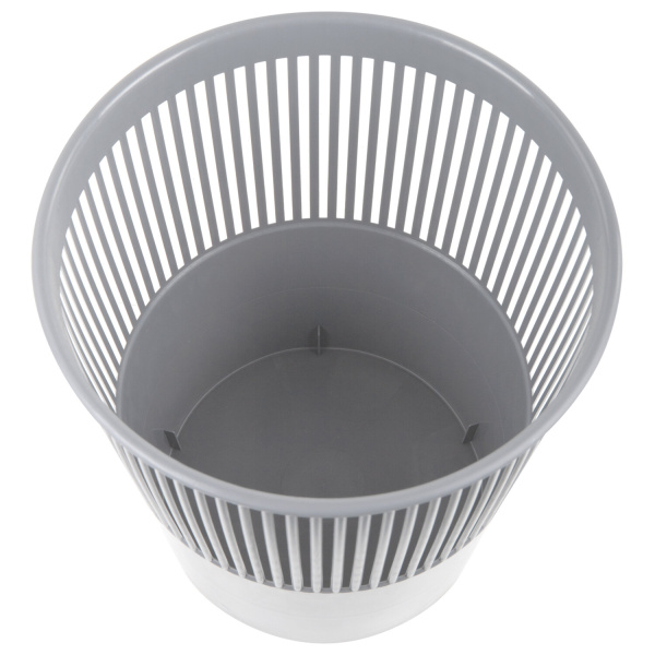 Корзина для бумаг BRAUBERG сетчатая, 9 л, серая, 237002 - Корзины для бумаг