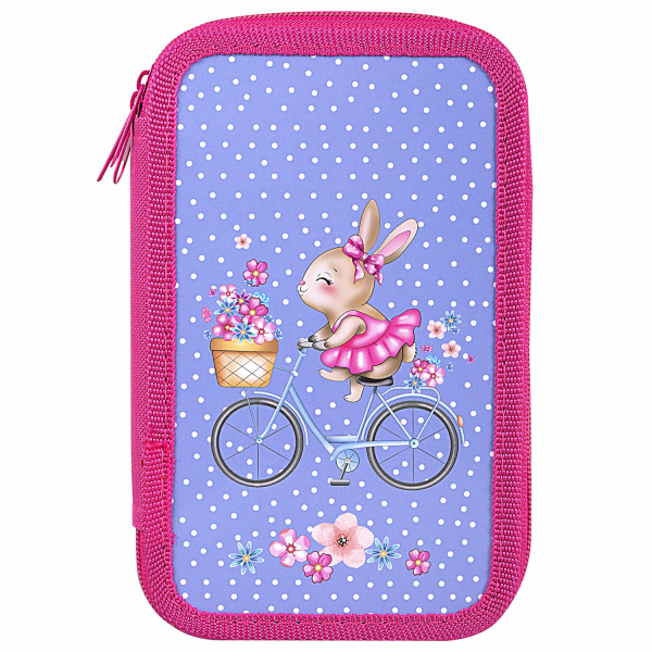 Пенал ПИФАГОР, 3 отделения, ламинированный картон, 19х11 см, "Little Beauty", 271546 - Пеналы каркасные