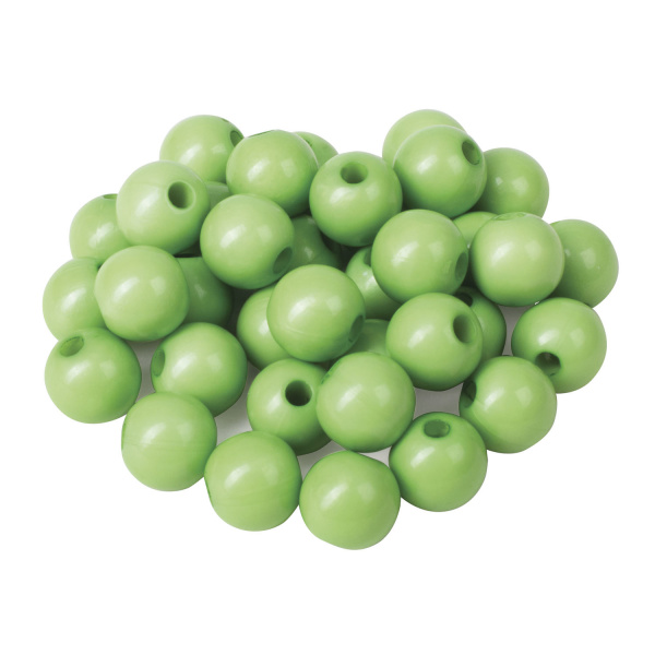 Бусины для творчества "Шарики", 8 мм, 30 грамм, желтые, оранжевые, зеленые, ОСТРОВ СОКРОВИЩ, 661234 - Бусины для творчества