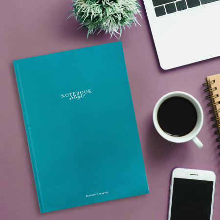 Блокнот БОЛЬШОЙ ФОРМАТ (205х290 мм) А4, 80 л., твердый, клетка, STAFF, "Моноколор", 114404 - Блокноты в книжном переплете