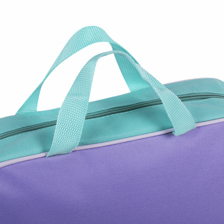 Папка на молнии с ручками STAFF EVERYDAY А4 1 отделение, полиэстер, 80 мм, лавандовый, 271487 - Папки-сумки с ручками